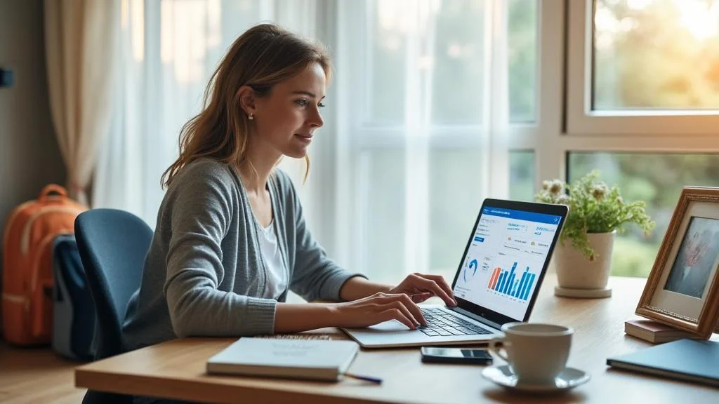 Parent using Ecole Directe Parents pour un suivi scolaire en temps réel et efficace à domicile