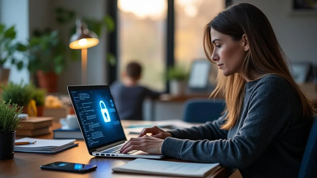 Parents utilisant Ecole Directe avec connexion sécurisée pour un suivi scolaire efficace et protégé